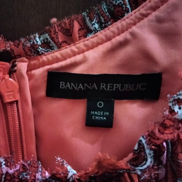 Banana Republic Tiered Midi Dress Size 0 - Picture 4 of 5